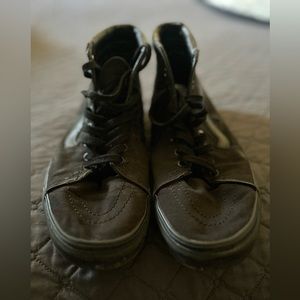 Black high top Vans